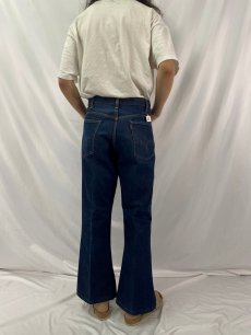 画像4: 70's Levi's 646 シングル ベルボトム デニムパンツ W37 (4)