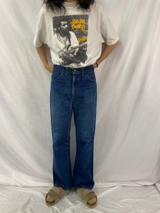 画像2: 70's LEVI'S 646 BIGE ベルボトム デニムパンツ W34 (2)