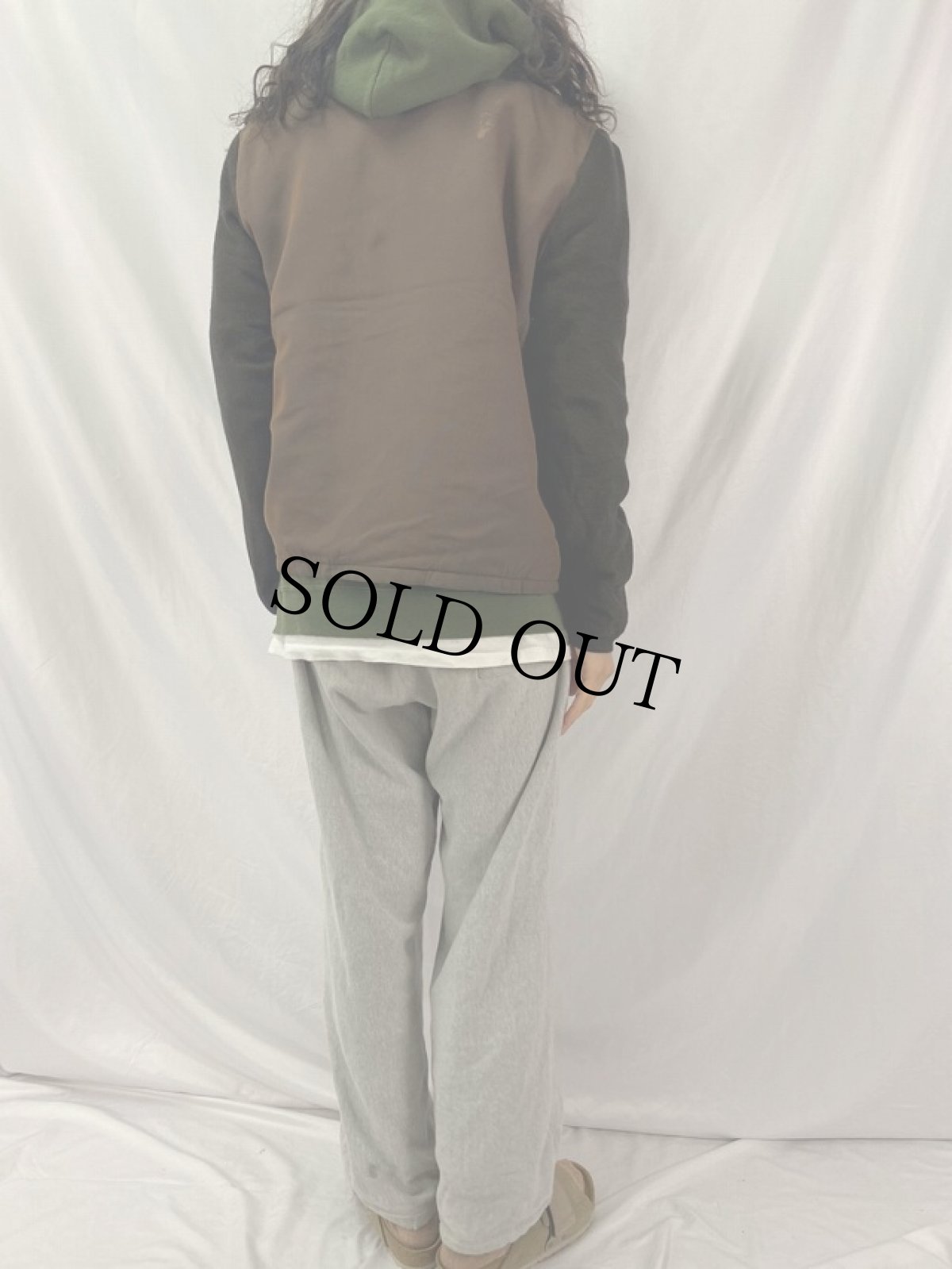 画像4: 60's MATT Andrews 玉虫×ニット生地切替 ジップジャケット SIZE42 (4)