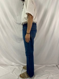 画像3: 70's LEVI'S 646 BIGE ベルボトム デニムパンツ W34 (3)