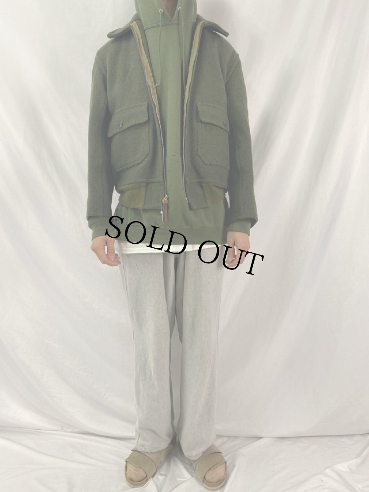 画像2: 40〜50's SWEET-ORR "G-1 TYPE" メルトンジャケット (2)