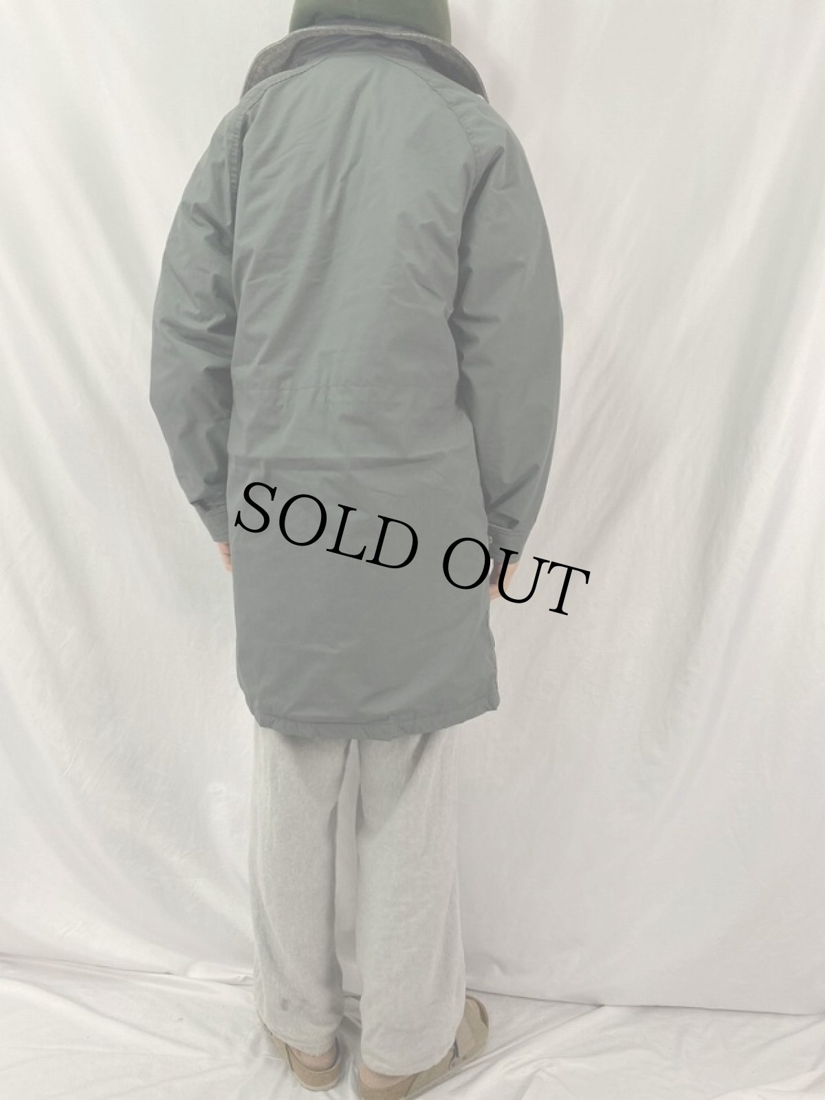 画像4: 80's L.L.Bean USA製 ツイードライナー ストームコート M (4)