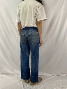 画像4: 60〜70's LEVI'S 501 BIGE デニムパンツ W34 (4)