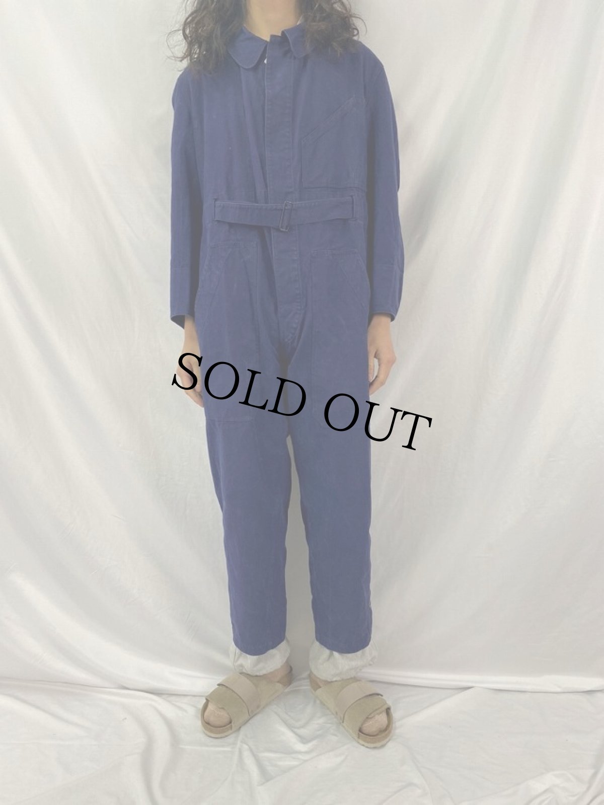 画像2: 50's EURO コットンドリル オールインワン (2)