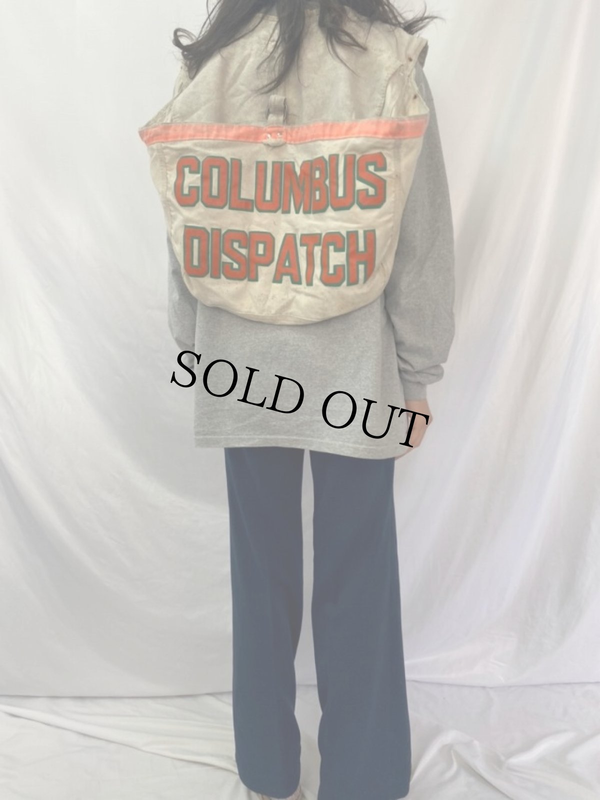 画像4: 60's "COLUMBUS DISPATCH" ニュースペーパーバッグベスト (4)