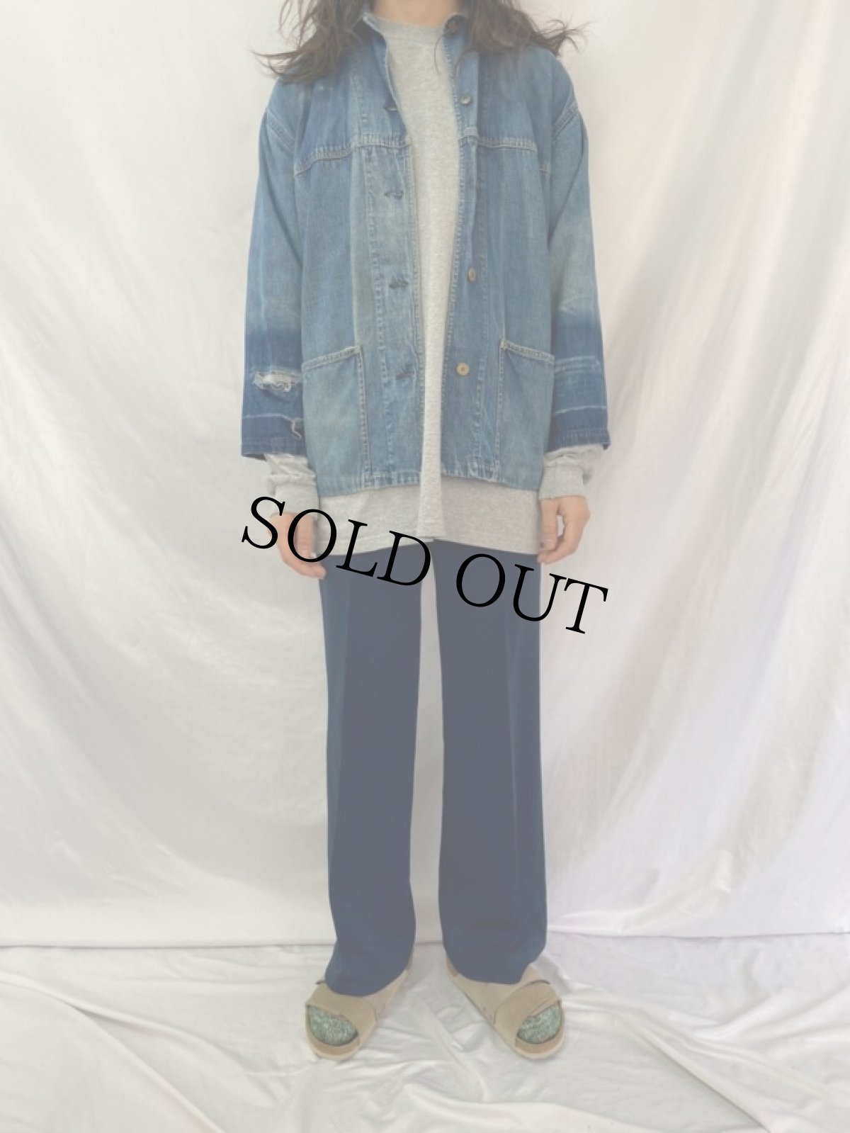 画像2: 50's デニムカバーオール (2)