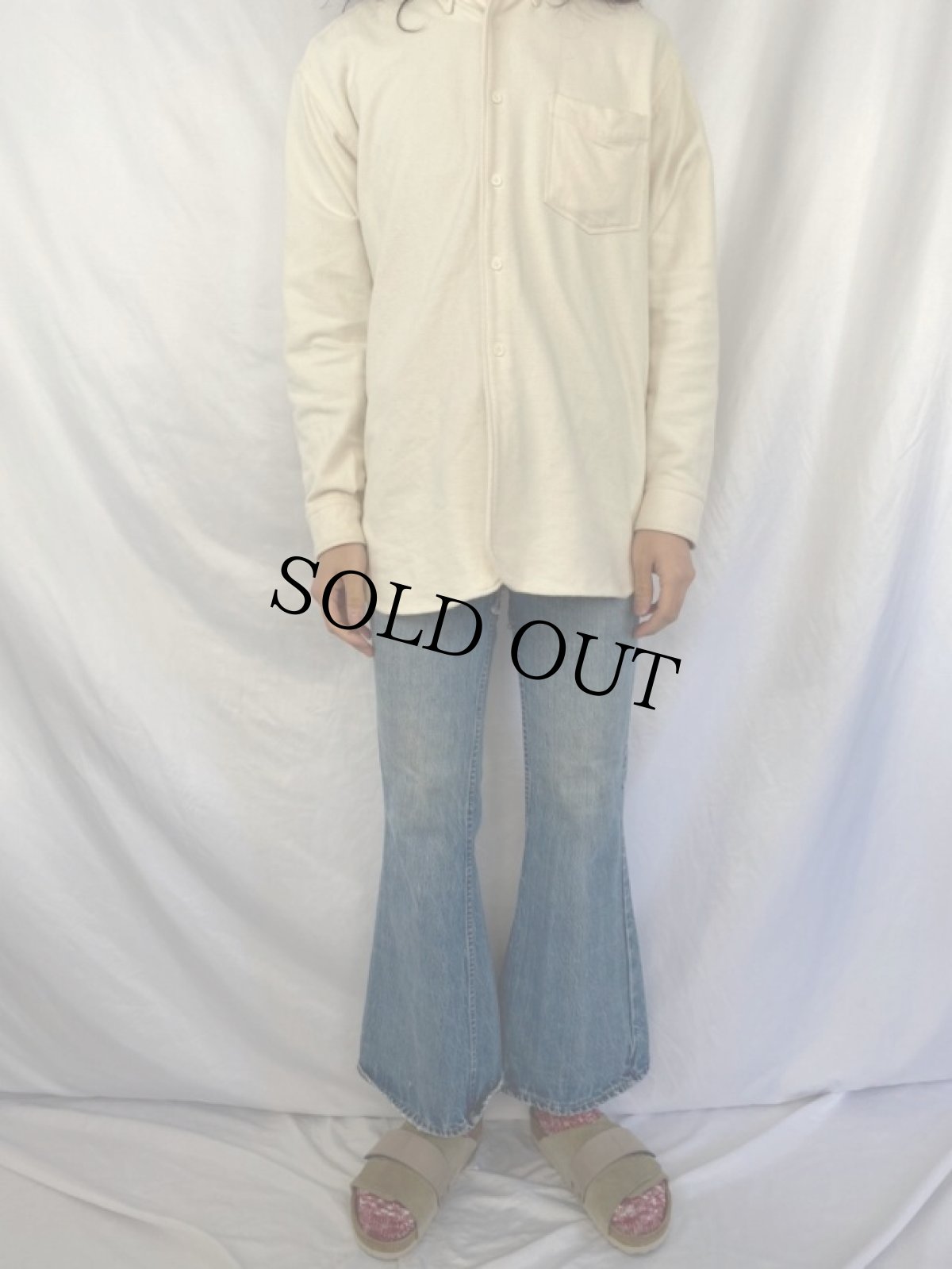 画像2: 70's Levi's 684 ベルボトムデニムパンツ W30 (2)