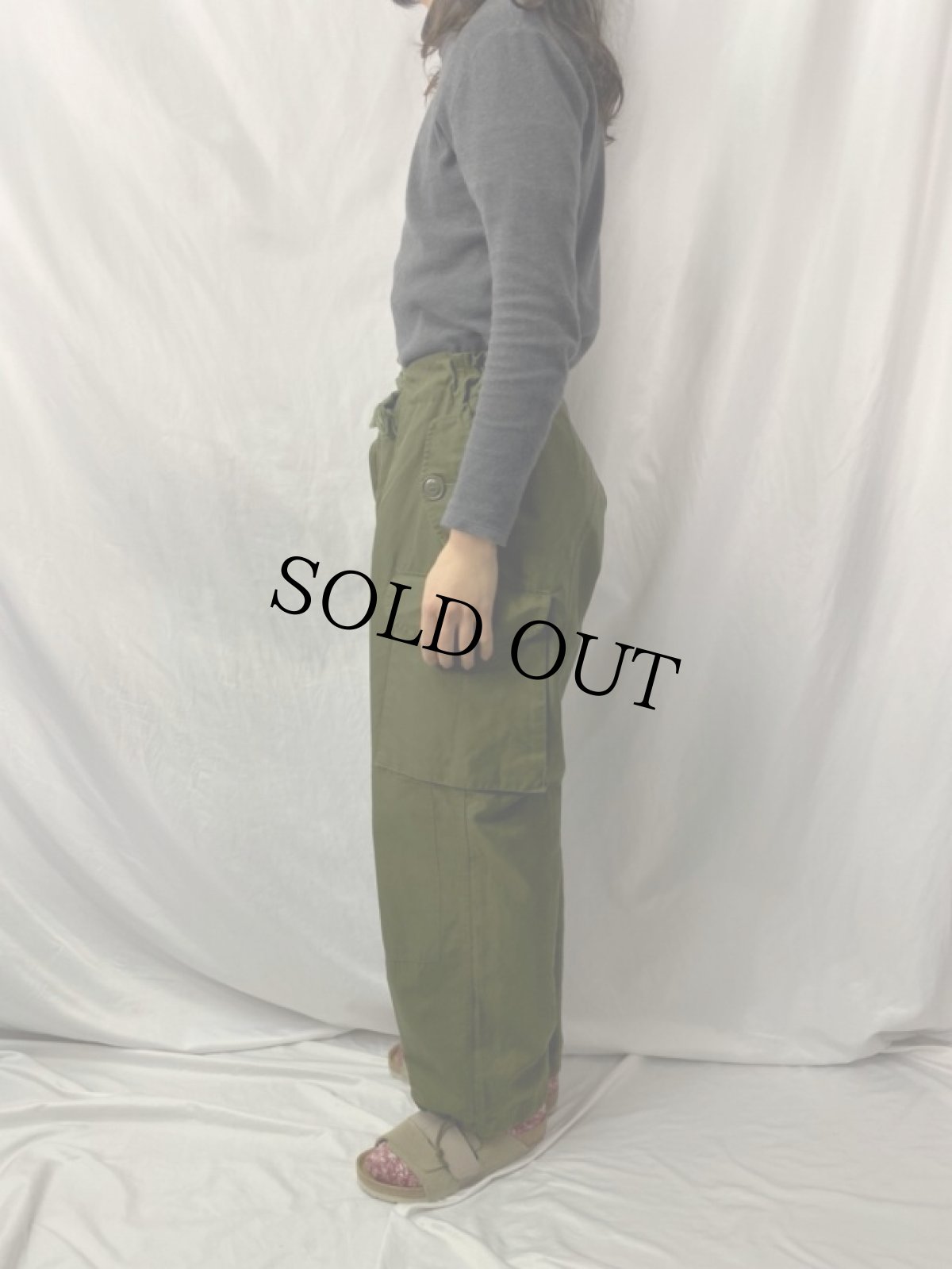 画像3: 80's カナダ軍 ウィンドオーバーパンツ REGULAR-SMALL (3)