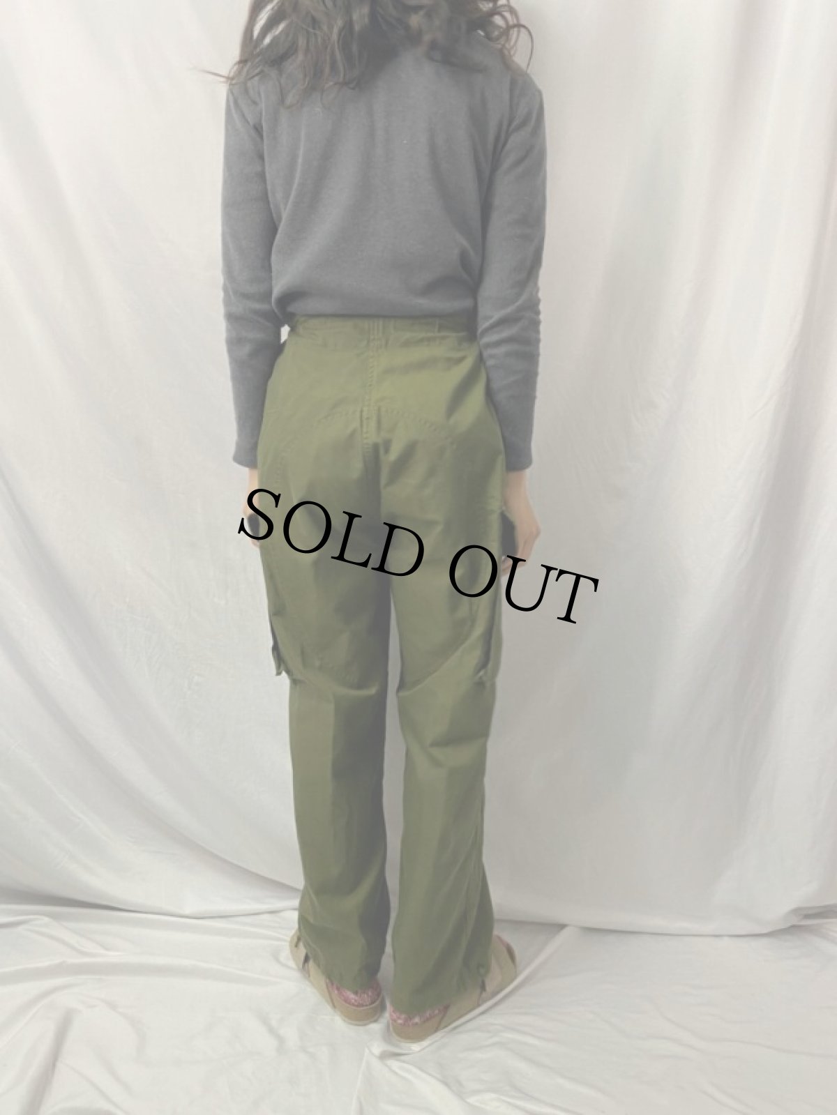 画像4: 80's カナダ軍 ウィンドオーバーパンツ REGULAR-SMALL (4)