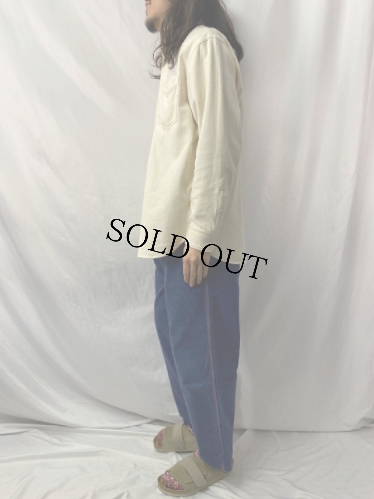 画像3: 60's ネルライナー デニムランチパンツ W30-31 (3)