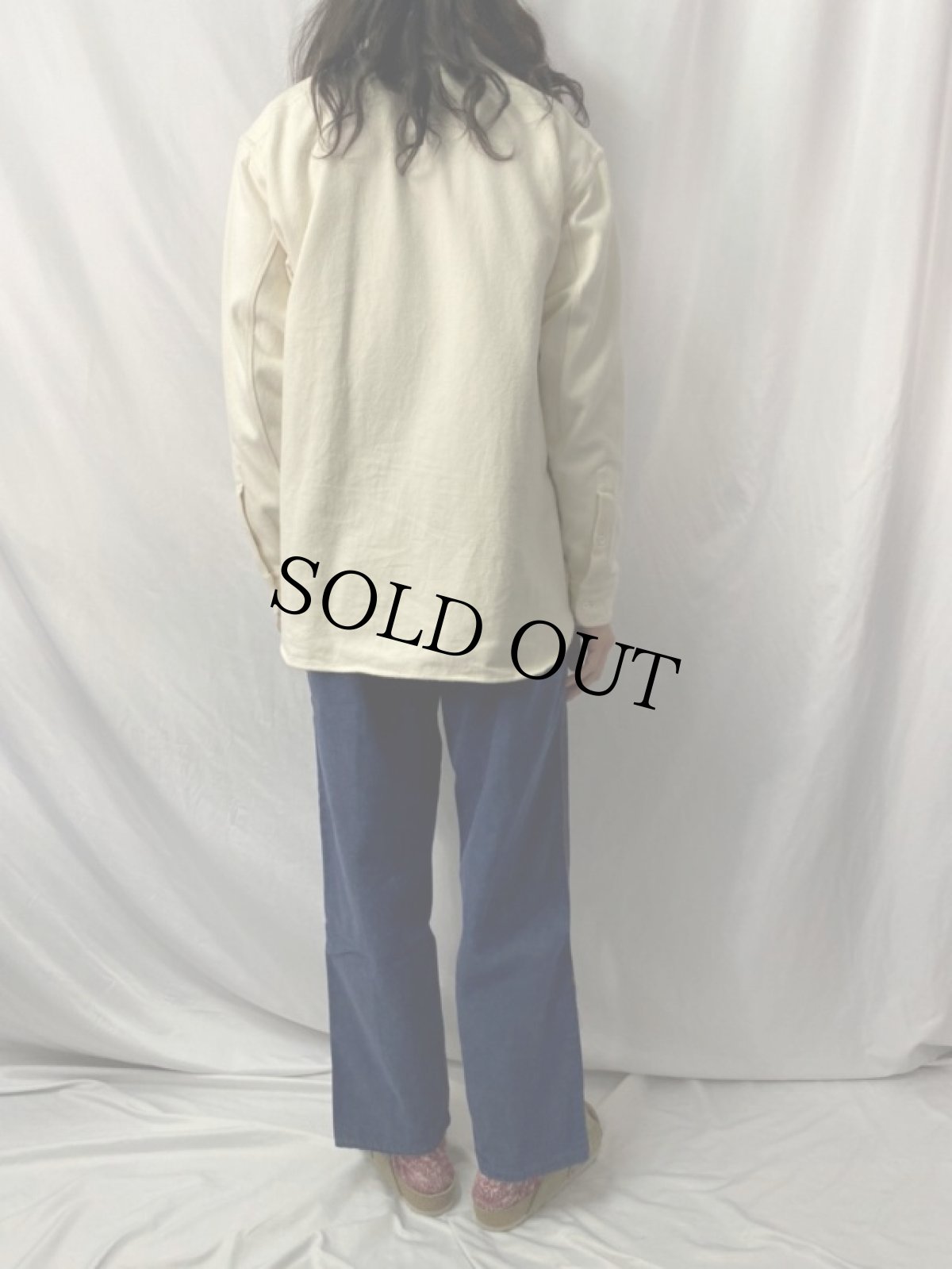 画像4: 60's ネルライナー デニムランチパンツ W30-31 (4)