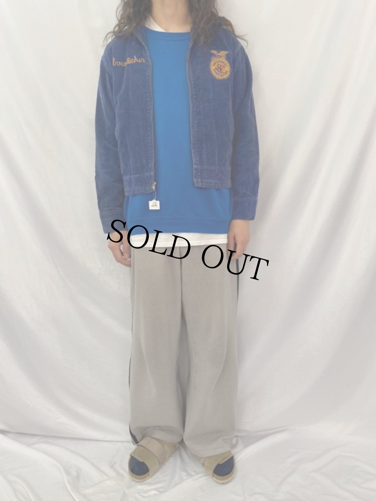 画像3: 60's〜70's FFA "INDIANA SILVER-CREEK" ファーマーズコーデュロイジャケット 38 (3)