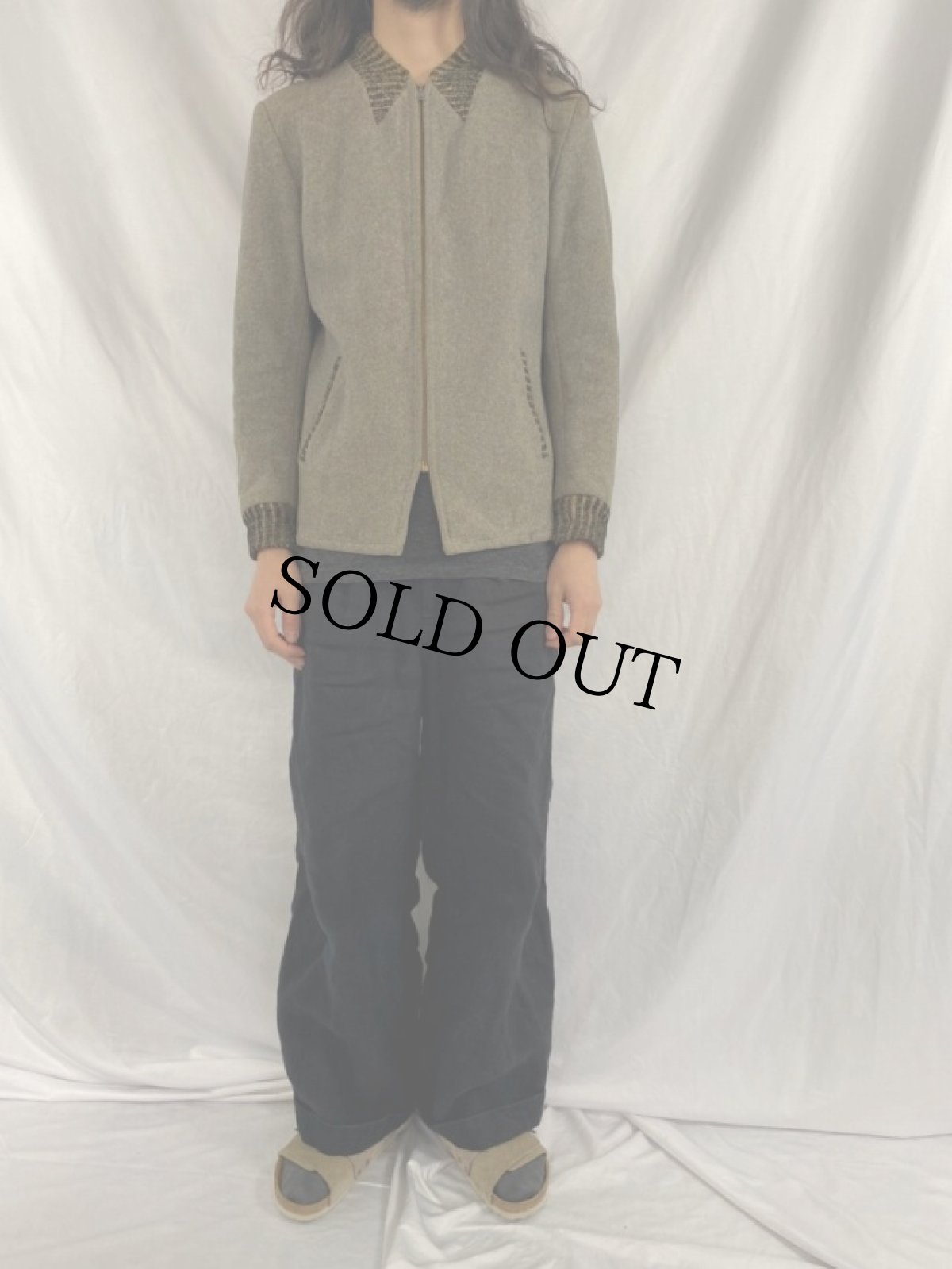 画像2: 60's Monarch フェイクカラーデザイン ファラオコート SIZE38 (2)