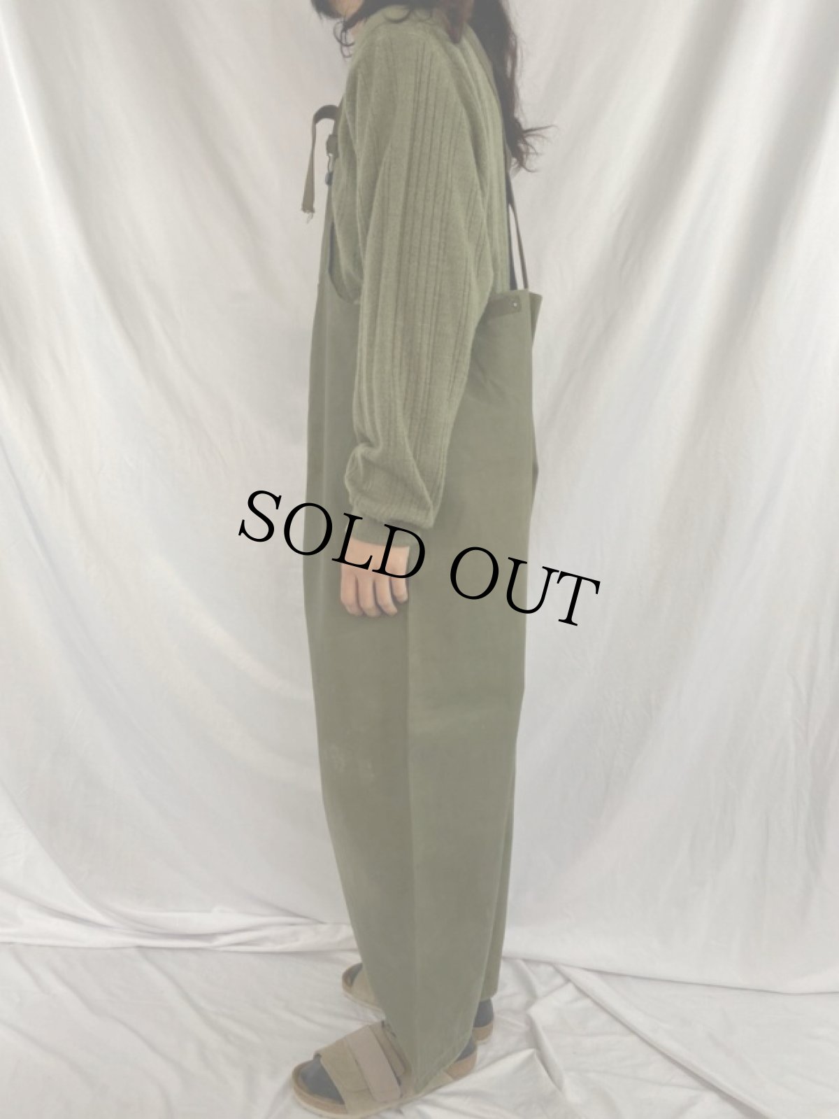 画像3: 40's U.S.NAVY N-2 デッキレインオーバーオール SMALL (3)