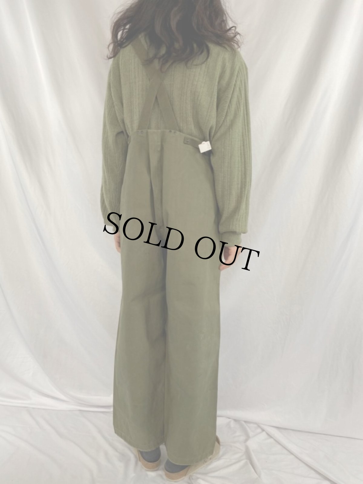 画像4: 40's U.S.NAVY N-2 デッキレインオーバーオール SMALL (4)