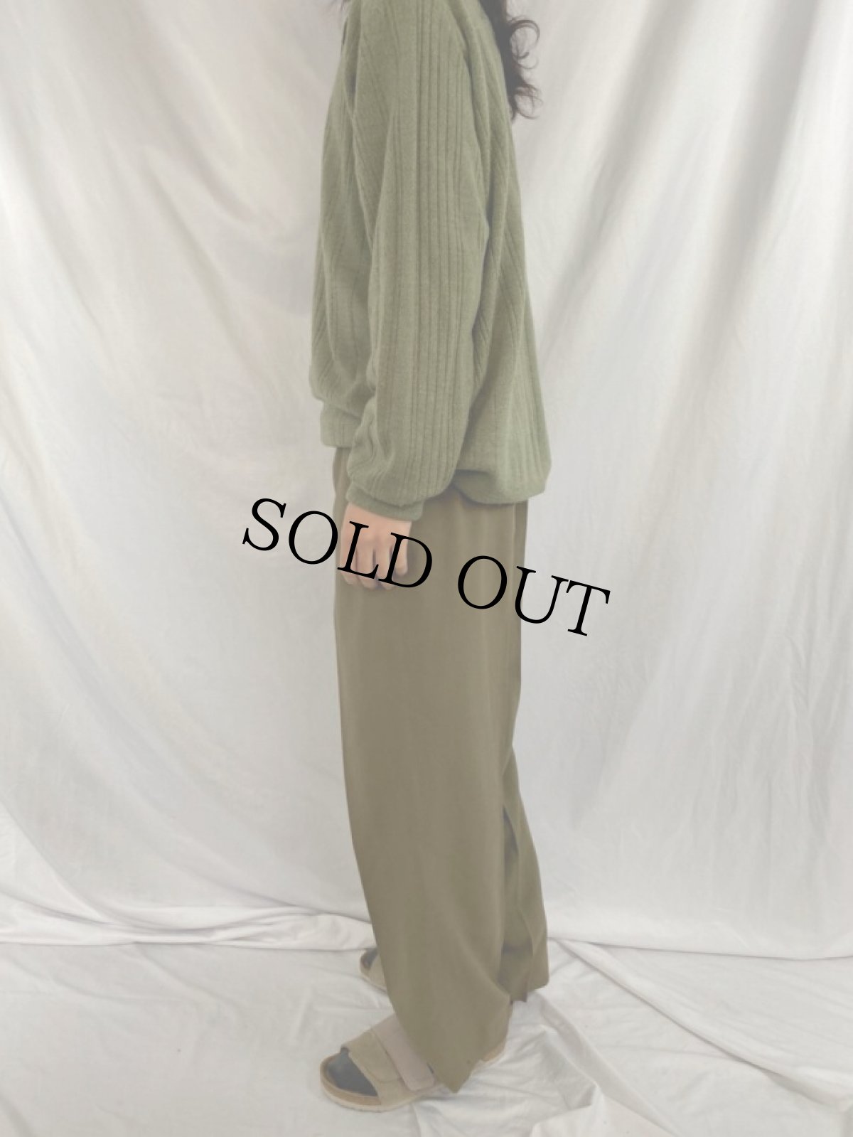 画像3: 50's Canadian Army サマーウールスラックス W31 (3)