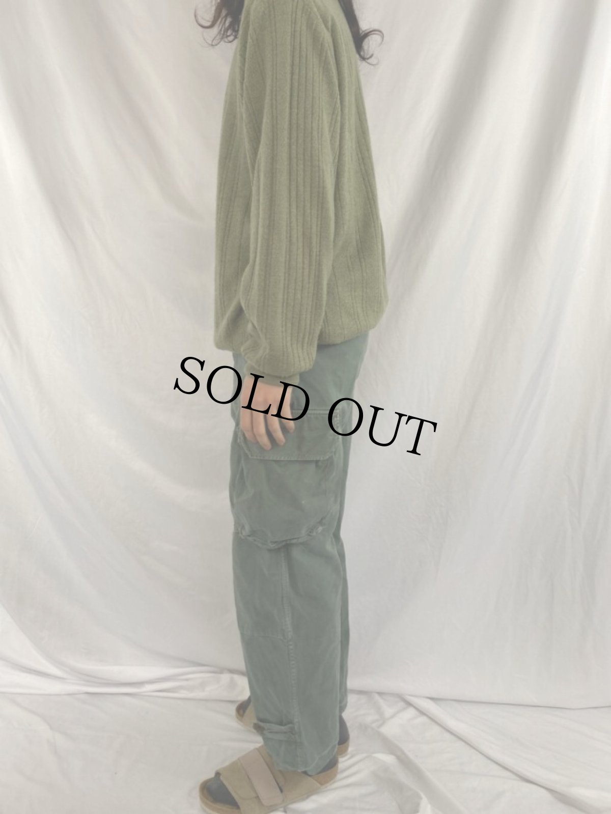 画像3: 50's French Army M-47 コットンツイル カーゴパンツ W28 (3)