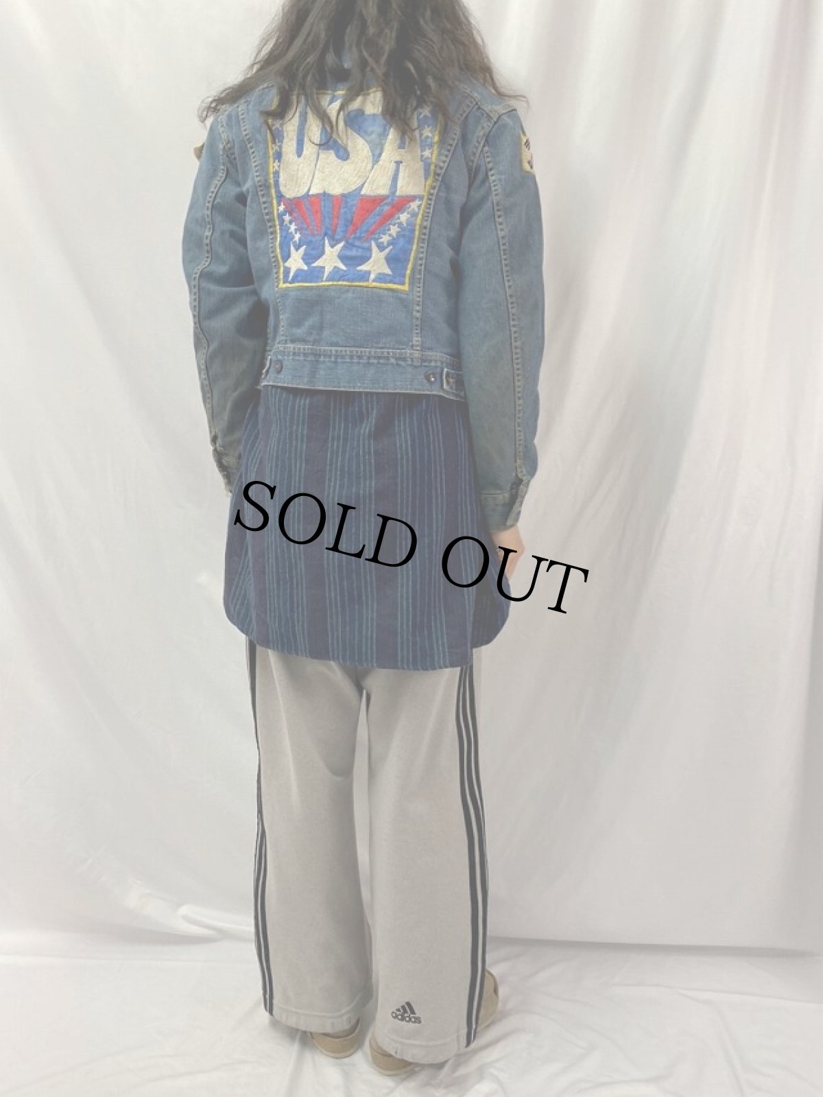 画像5: 70's Lee USA製 "USA" 国旗ワッペン付き デニムジャケット (5)