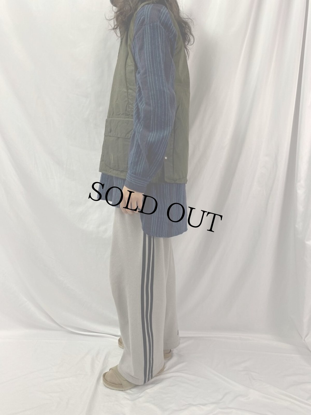 画像2: 90's Barbour ENGLAND製 "WESTMORLAND" 3ワラント オイルドベスト S (2)