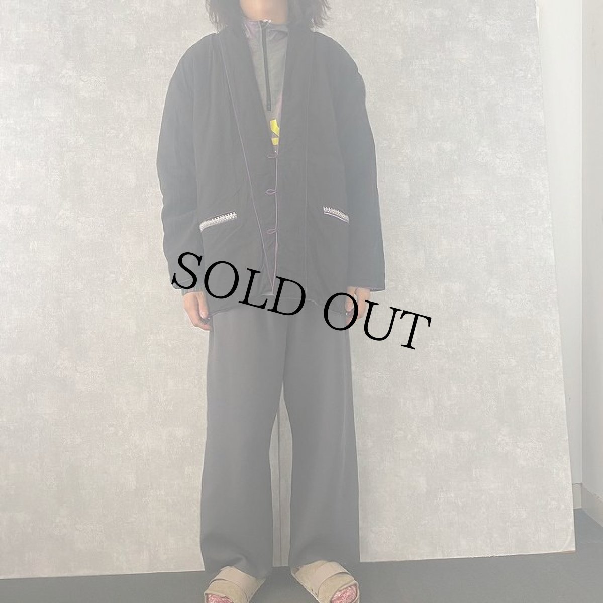 画像6: 浮き柄織りリバーシブルジャケット (6)