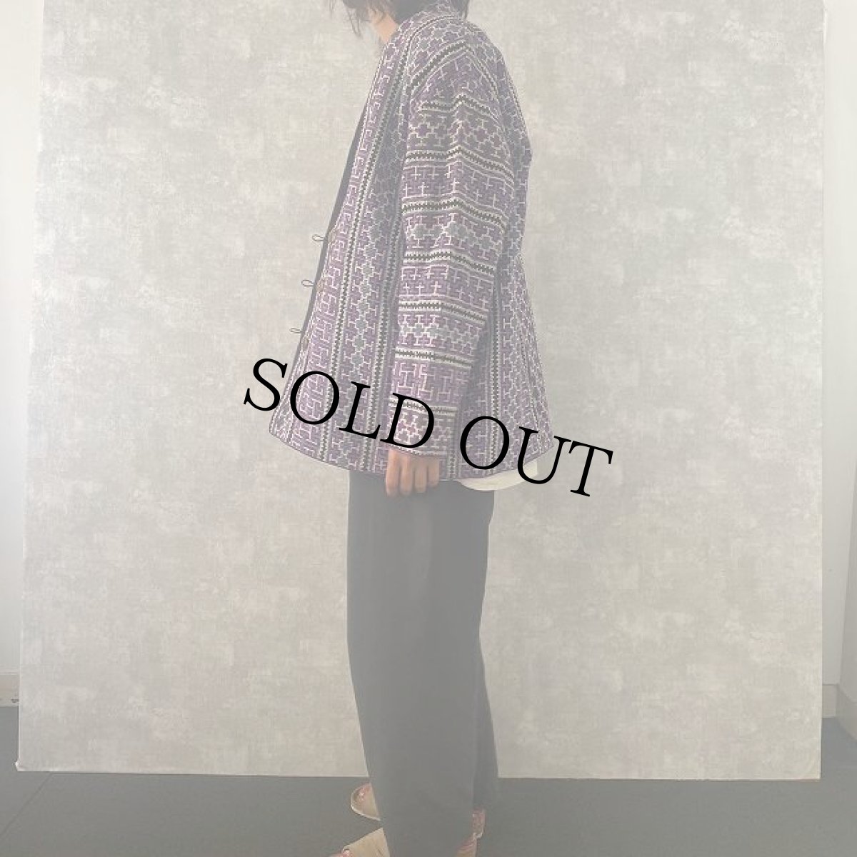 画像4: 浮き柄織りリバーシブルジャケット (4)