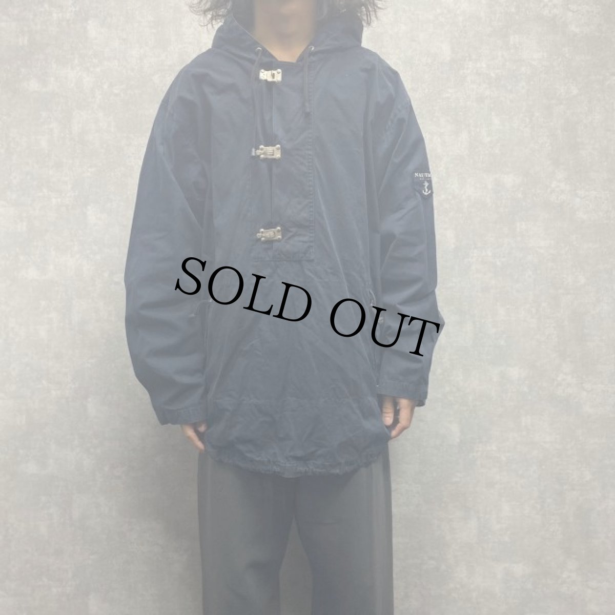 画像2: 90's nautica ファイヤーマンアノラックパーカー XXL (2)