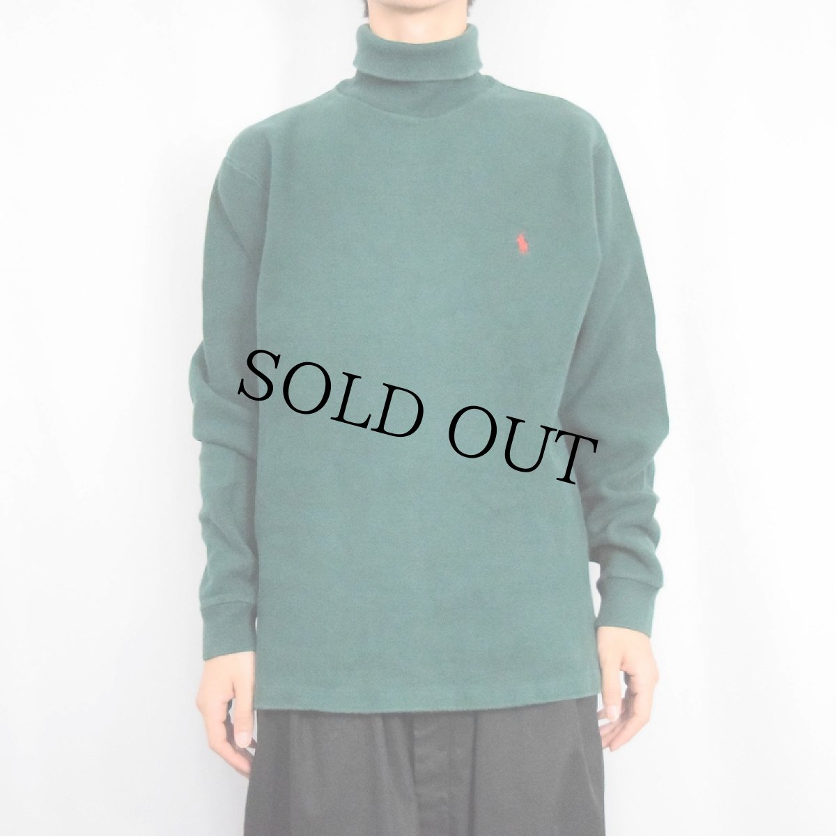画像2: 90's POLO Ralph Lauren USA製 タートルネックスウェット M (2)