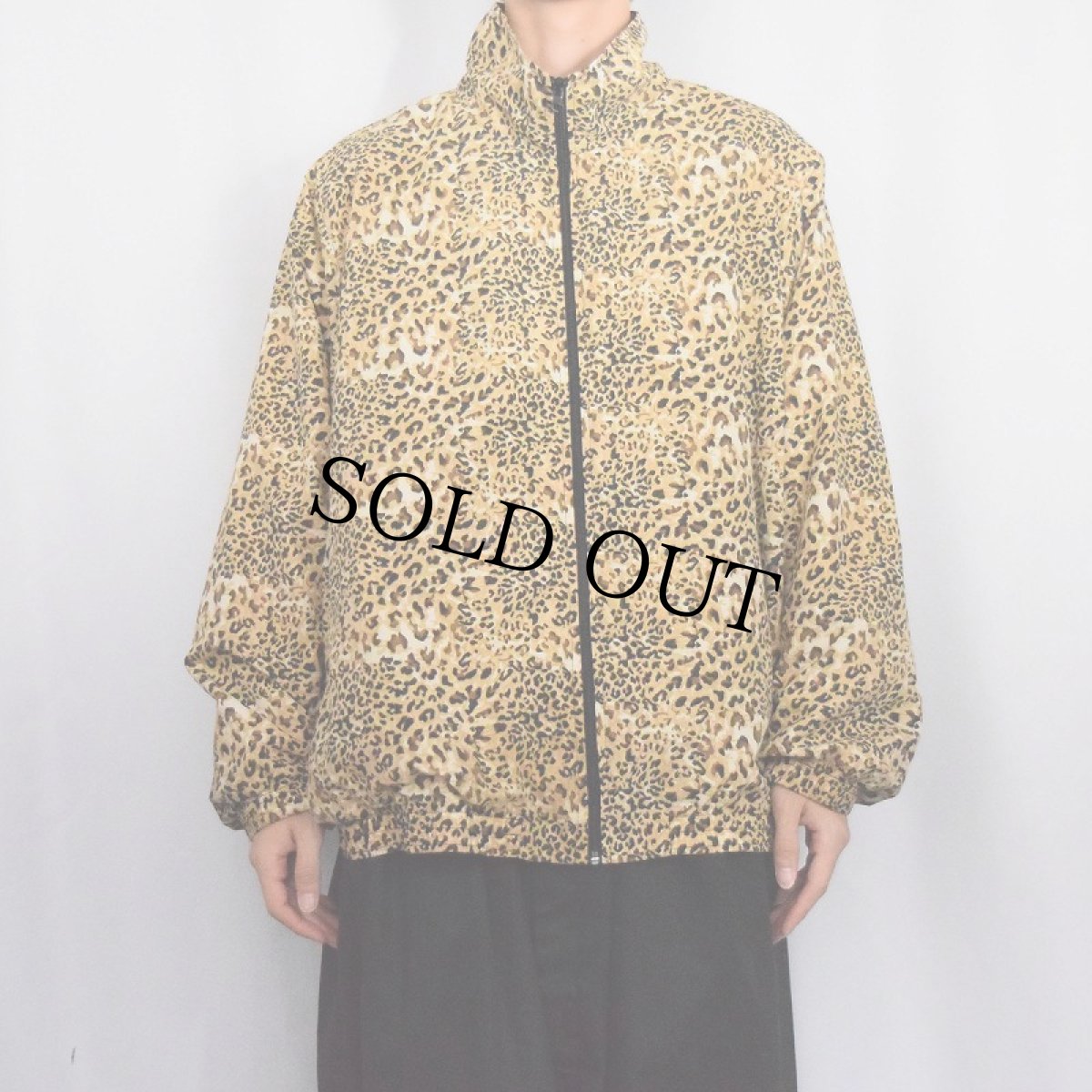 画像2: NAPA VALLEY レオパード柄 ジップジャケット 3X (2)