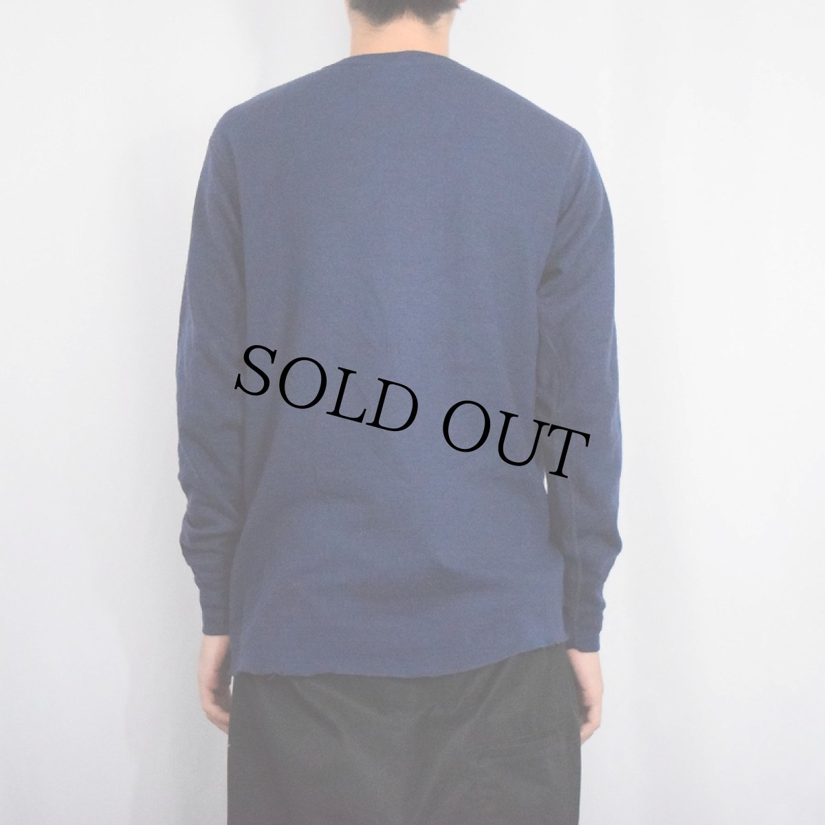 画像3: 90's duofold USA製 無地 2PLYカットソー NAVY M (3)