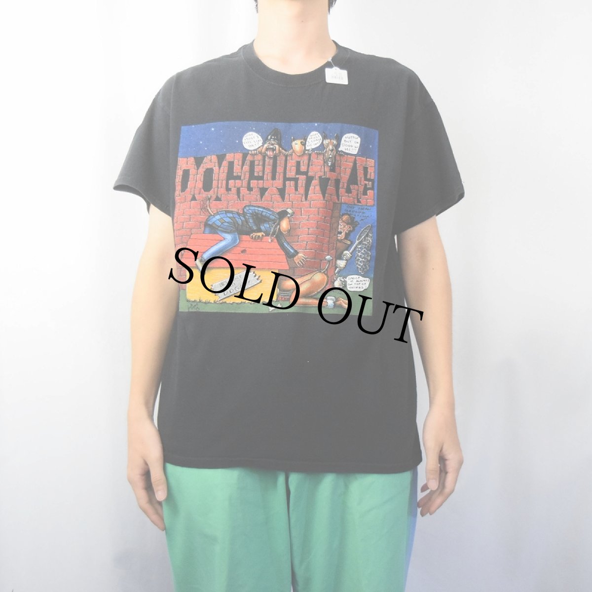 画像2: Snoop Dogg "DOGGYSTYLE" ヒップホップTシャツ BLACK L (2)