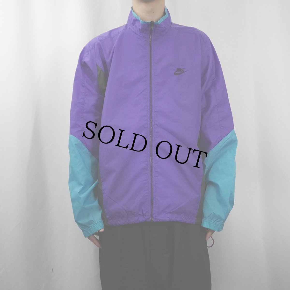 画像3: 90's NIKE 銀タグ 切り替えデザイン ナイロンジャケット XL (3)