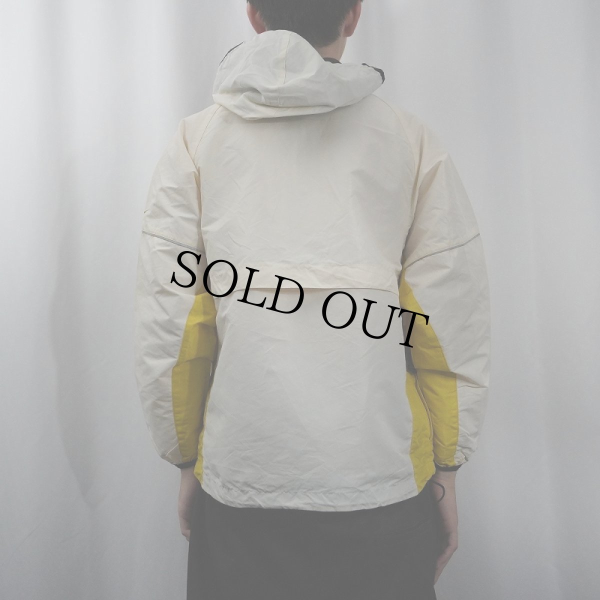 画像3: 90's NIKE ロゴ刺繍  切り替えデザイン ハーフジップジャケット S (3)