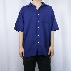 画像2: POLO Ralph Lauren "CALDWELL" コットンオープンカラーシャツ L (2)