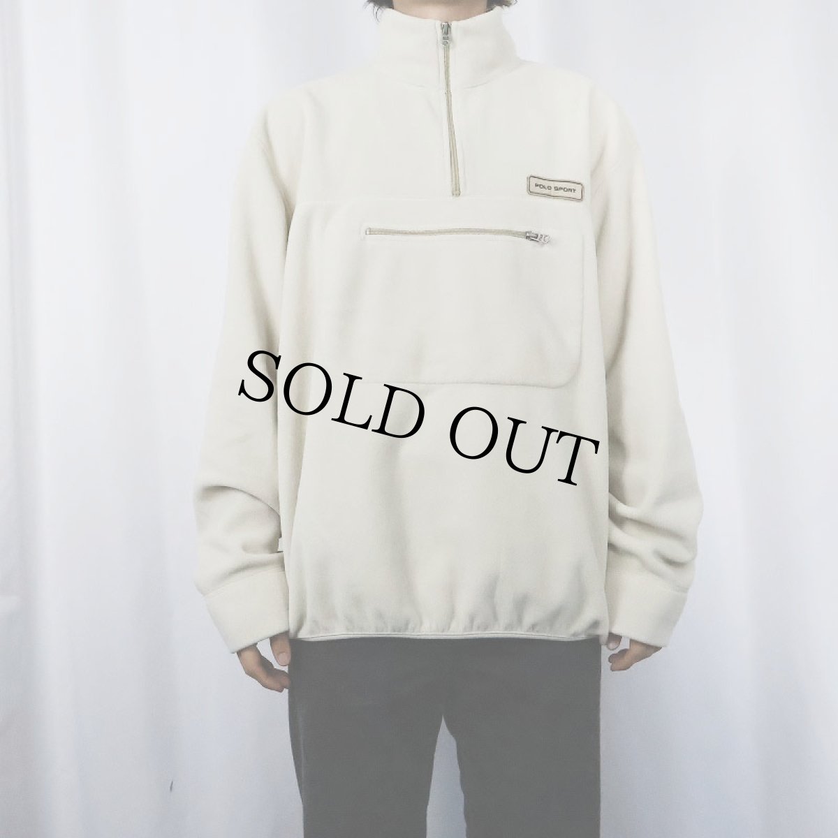 画像2: 【SALE】 90's POLO SPORT Ralph Lauren ハーフジップフリースジャケット XL (2)