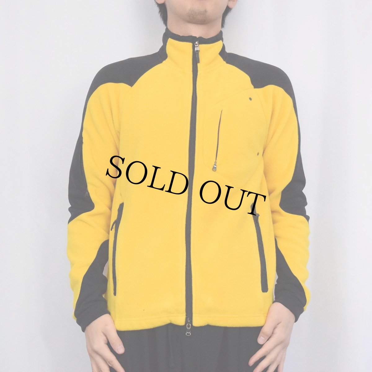 画像2: RLX Ralph Lauren 切り替えデザイン フリースジップジャケット S (2)