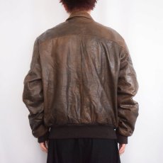 画像3: 80's L.L.Bean USA製 "A-2 TYPE" フライトレザージャケット SIZE44 (3)