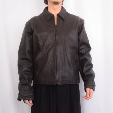 画像2: 90's J.CREW レザージャケット S (2)