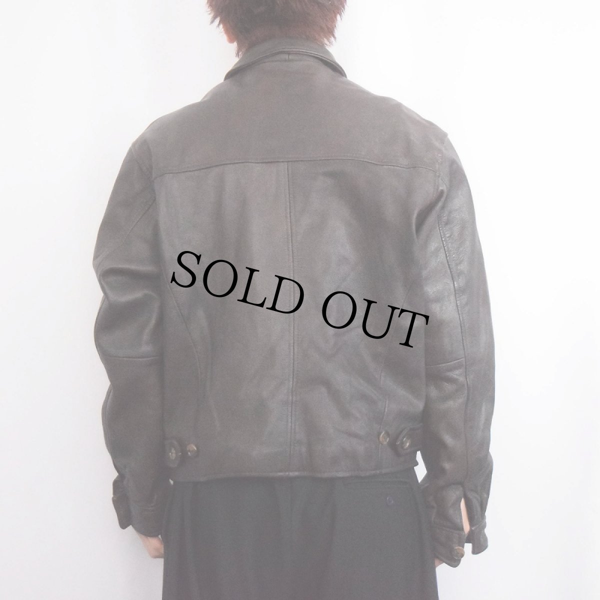 画像3: 90's J.CREW レザージャケット S (3)