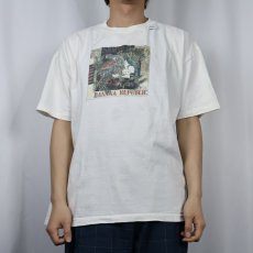 画像2: 90's BANANA REPUBLIC USA製 インコプリントTシャツ L (2)