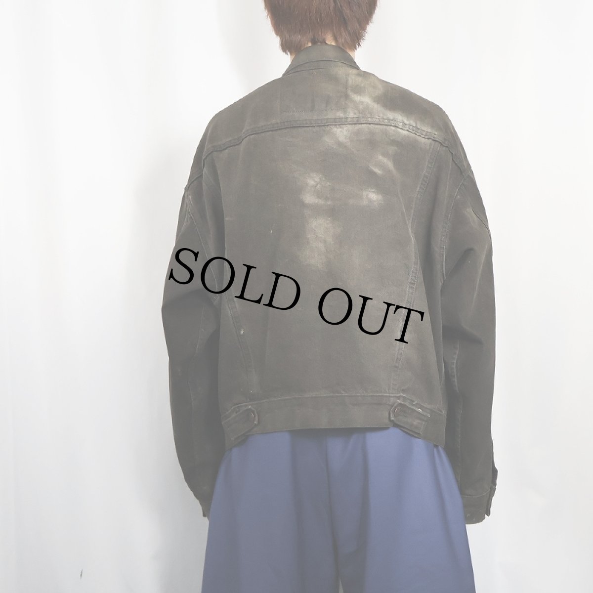 画像3: 90's Levi's 70598 USA製 ブラックデニムジャケット L (3)