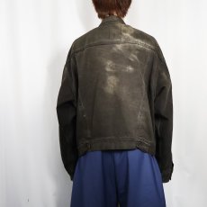 画像3: 90's Levi's 70598 USA製 ブラックデニムジャケット L (3)