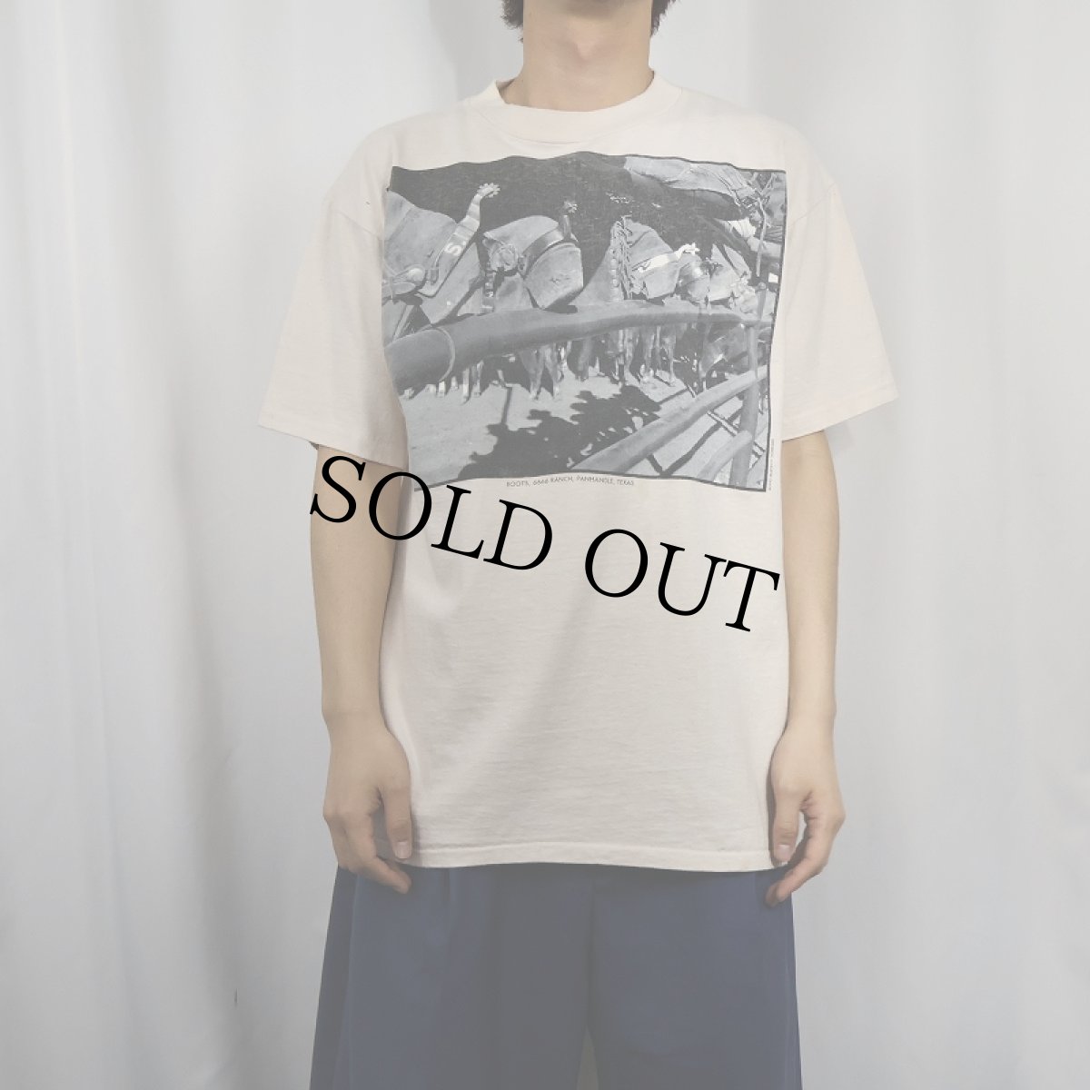 画像2: 90's MARTIN HM. SCHREIBER USA製 フォトプリントTシャツ L (2)