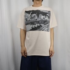 画像2: 90's MARTIN HM. SCHREIBER USA製 フォトプリントTシャツ L (2)