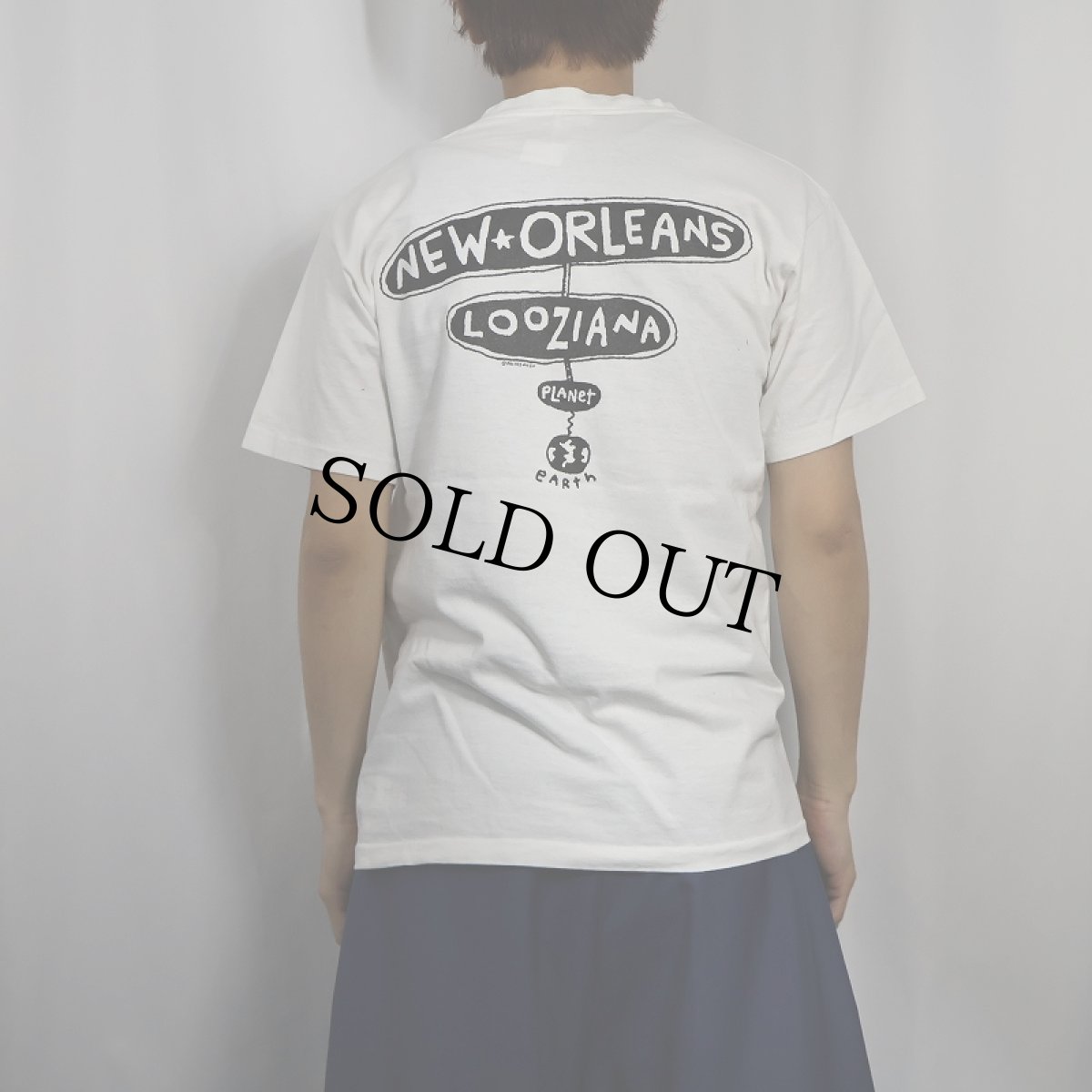 画像4: 90's BIG HED "NEW ORLEANS" アートプリントTシャツ M (4)