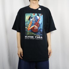 画像2: BLUES YOGA グラフィックTシャツ BLACK 2XL (2)