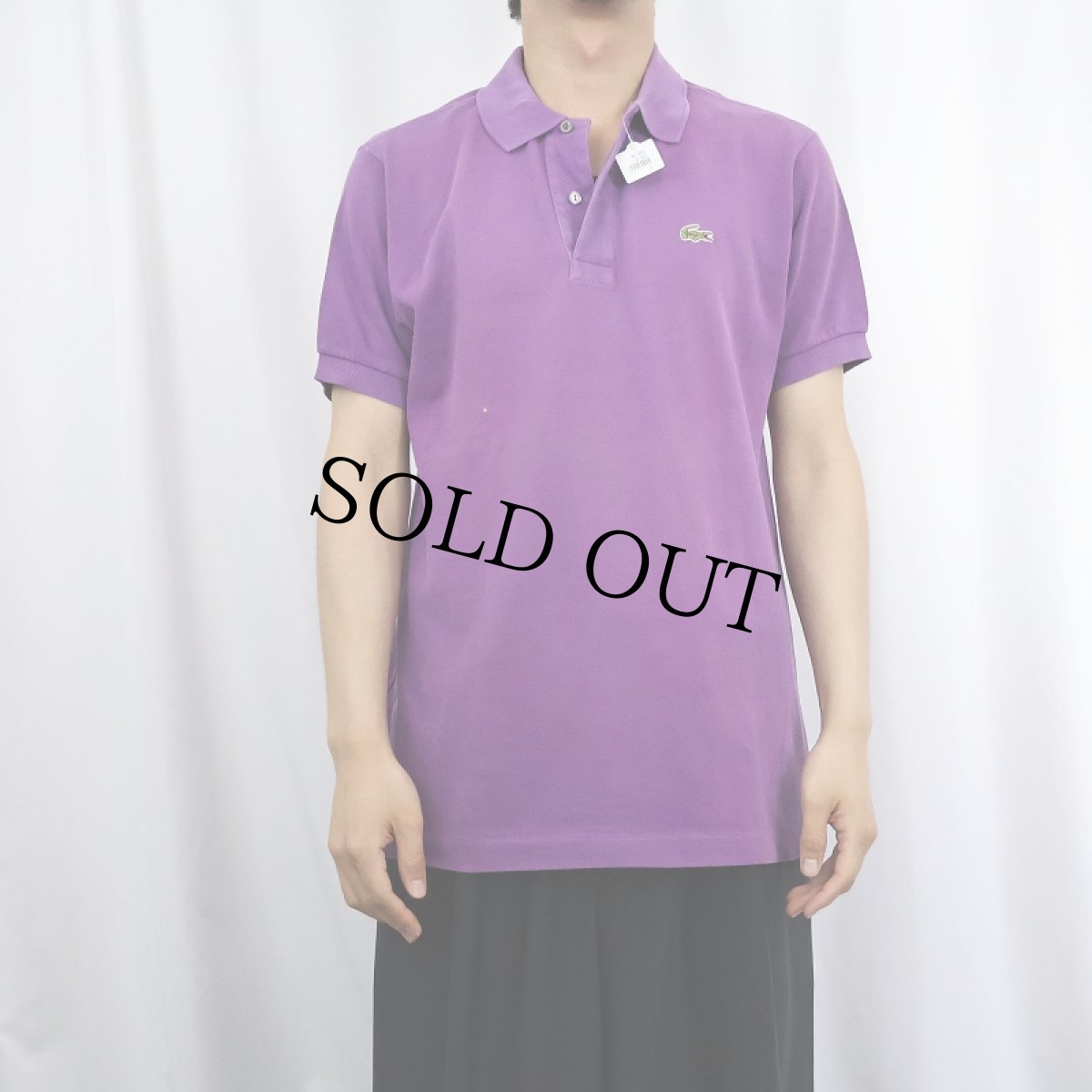 画像2: 70〜80's CHEMISE LACOSTE FRANCE製 鹿の子ポロシャツ SIZE4 (2)