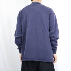 画像3: 90's RUSSELL ATHLETIC USA製 "PRO COTTON" 無地ロンT NAVY L (3)