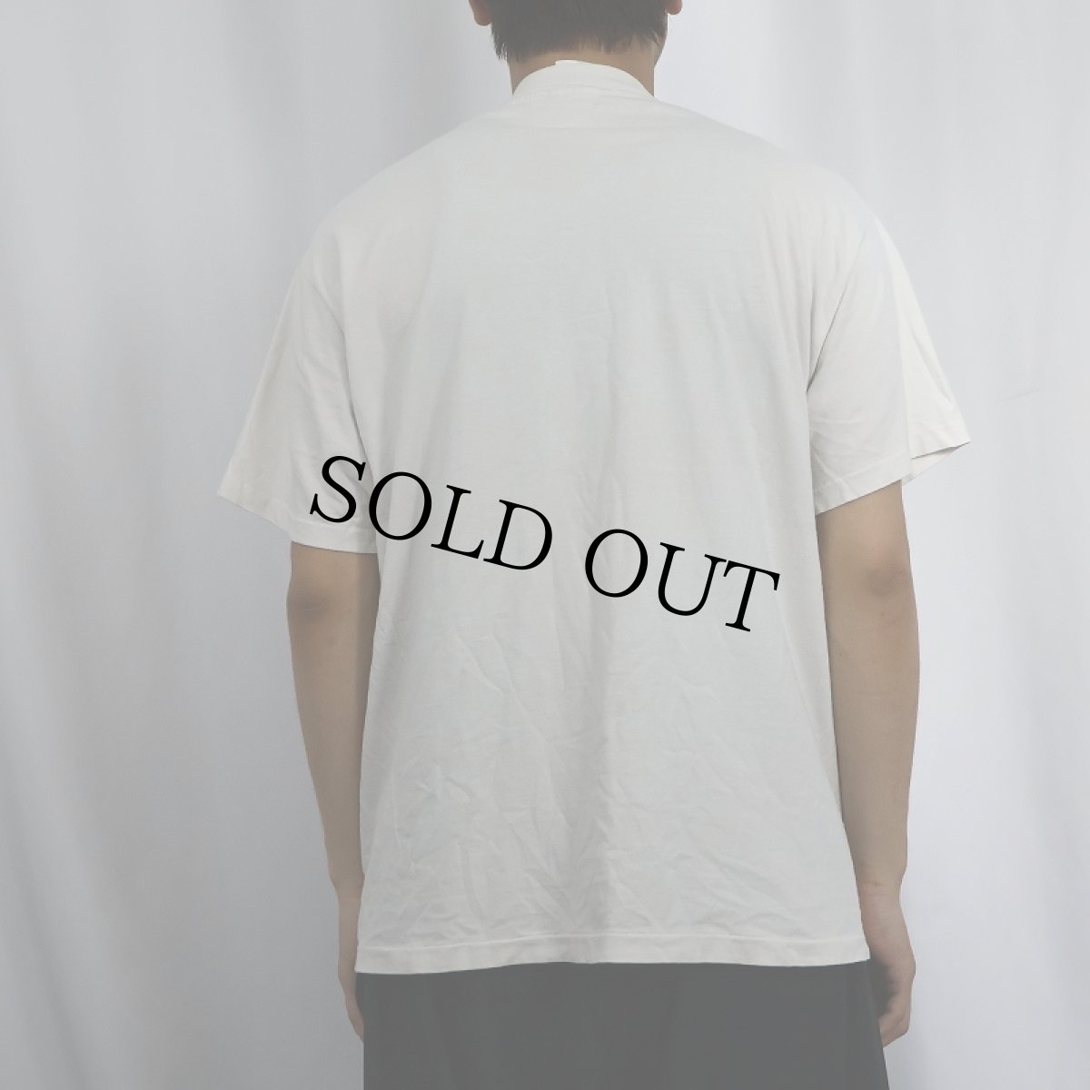 画像3: 90's La VIlla Del Tabaco USA製 タバコ屋 イラストプリントTシャツ L (3)