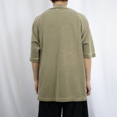 画像3: 90's〜 THE TERRITORY AHEAD ヘリンボーン織 ラグランTシャツ L (3)