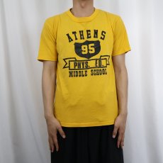 画像2: 80's RUSSELL ATHLETIC USA製 "ATHENS" プリントTシャツ M (2)